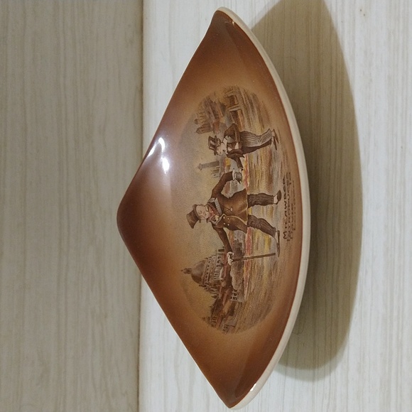 Vintage Sandland Hanley Staffordshire "Micawber Introduces David To London Plate - Picture 2 of 3